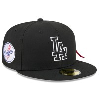 Бейсболка Los Angeles Dodgers New Era x Alpha Industries Black 59FIFTY