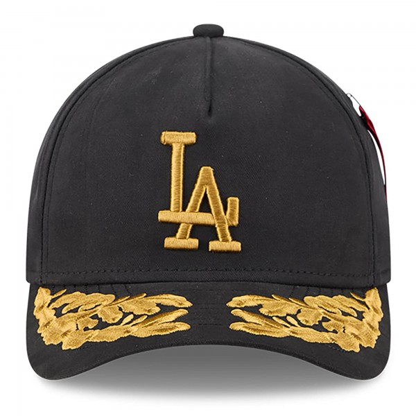 Бейсболка Los Angeles Dodgers New Era x Alpha Industries Black A-Frame 9FORTY