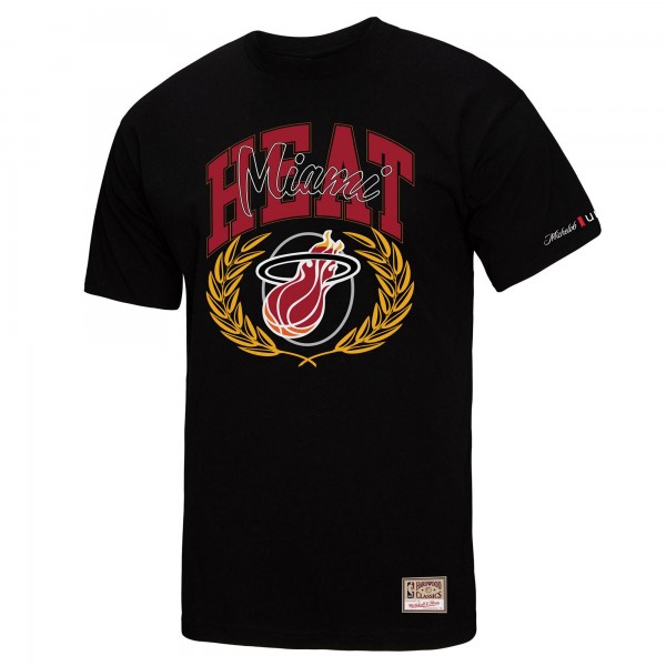 Футболка Miami Heat Mitchell & Ness Black NBA x Michelob Ultra Rewind II