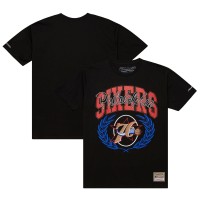 Philadelphia 76ers Mitchell & Ness Black NBA x Michelob Ultra Rewind II T-Shirt