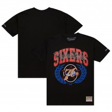 Philadelphia 76ers Mitchell & Ness Black NBA x Michelob Ultra Rewind II T-Shirt