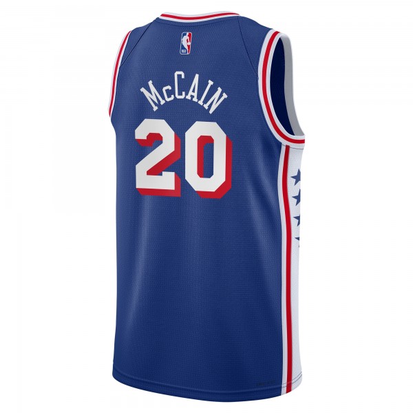 Подростковая Philadelphia 76ers Jared McCain Nike Royal Swingman Jersey - Icon Edition