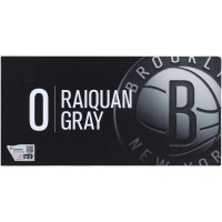 RaiQuan Gray Brooklyn Nets Fanatics Authentic Player-Issued #0 Black Nameplate from the 2022-23 NBA Season