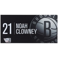 Noah Clowney Brooklyn Nets Fanatics Authentic Player-Issued #21 Black Nameplate from the 2024-25 NBA Season