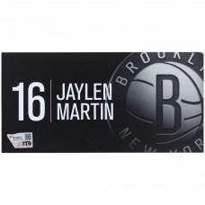 Jaylen Martin Brooklyn Nets Fanatics Authentic Player-Issued #16 Black Nameplate from the 2024-25 NBA Season