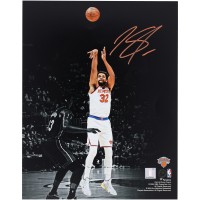 Karl-Anthony Towns New York Knicks Fanatics Authentic Autographed 11 x 14 Shooting vs. Miami Heat Spotlight Photograph