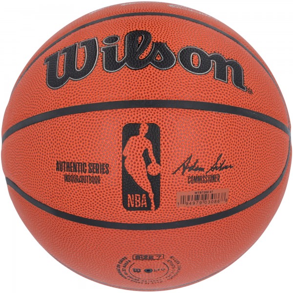 Jalen Brunson, Karl-Anthony Towns New York Knicks Fanatics Authentic Autographed New York Knicks Wilson Authentic Series Indoor/Outdoor Basketball