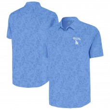 Los Angeles Dodgers Antigua Powder Blue Cactus Spring Training Lush Button-Up Shirt