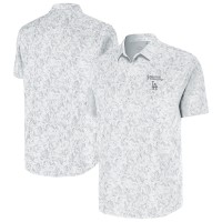 Los Angeles Dodgers Antigua White Cactus Spring Training Lush Button-Up Shirt