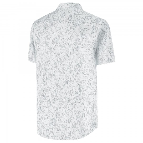 Los Angeles Dodgers Antigua White Cactus Spring Training Lush Button-Up Shirt