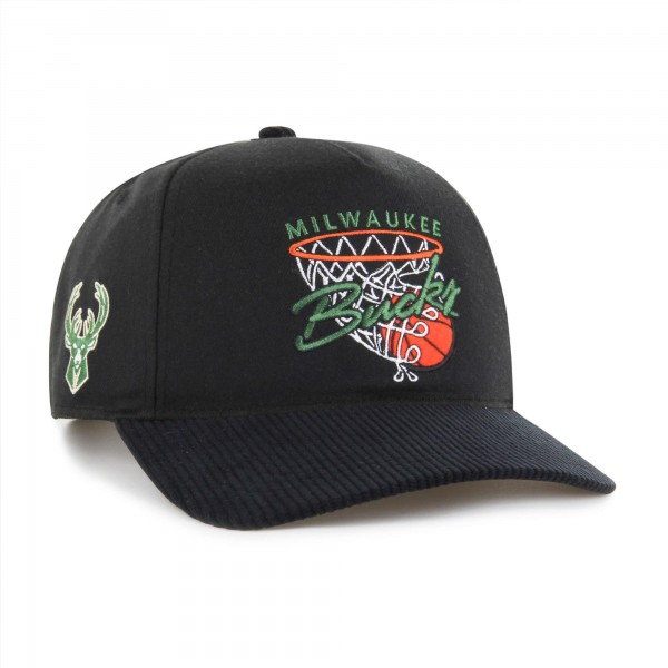Бейсболка Milwaukee Bucks 47 Black Nothing But Net Hitch