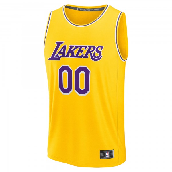 Подростковая Los Angeles Lakers Fanatics Gold Custom Fastbreak Jersey - Icon