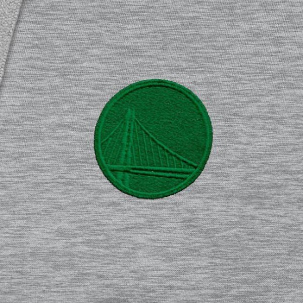 Толстовка Golden State Warriors Antigua St. Patricks Day Victory Raglan - Heather Gray