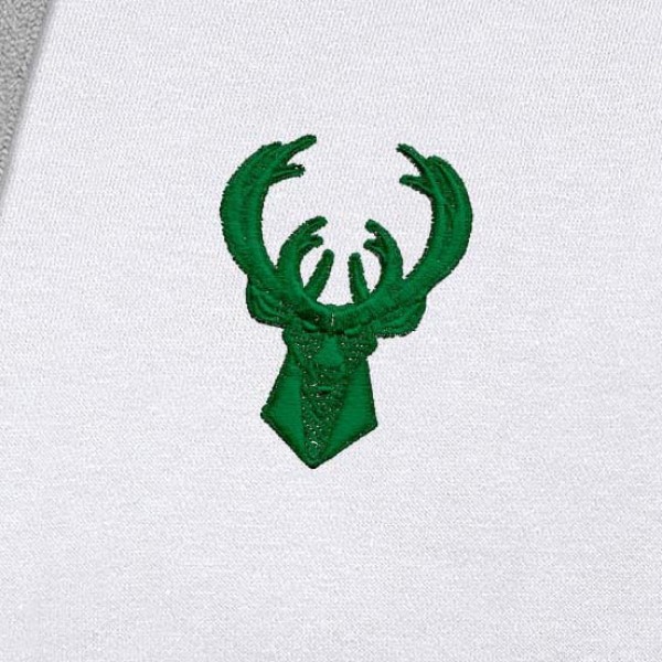 Толстовка Milwaukee Bucks Antigua St. Patricks Day Victory Raglan - White