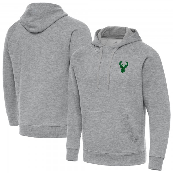 Толстовка Milwaukee Bucks Antigua St. Patricks Day Victory Raglan - Heather Gray