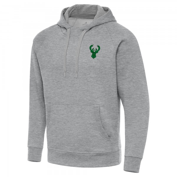 Толстовка Milwaukee Bucks Antigua St. Patricks Day Victory Raglan - Heather Gray