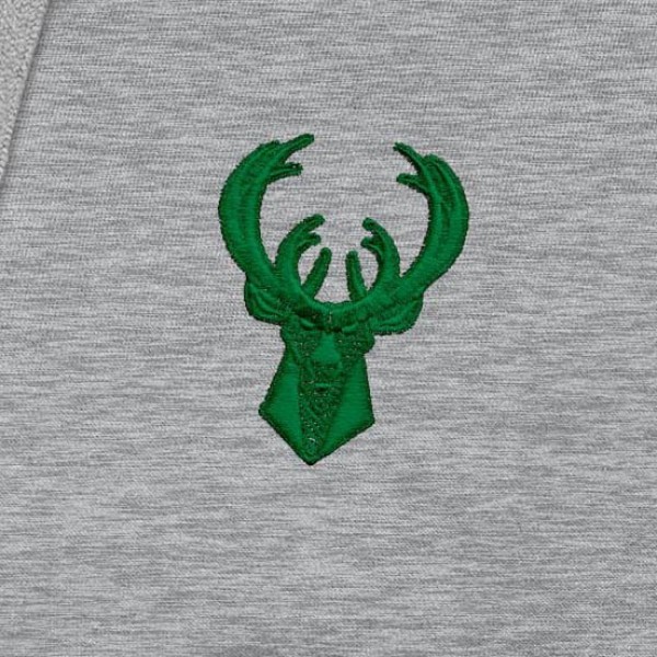 Толстовка Milwaukee Bucks Antigua St. Patricks Day Victory Raglan - Heather Gray