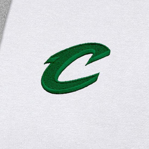 Cleveland Cavaliers Antigua White St. Patricks Day Victory Raglan Pullover Hoodie