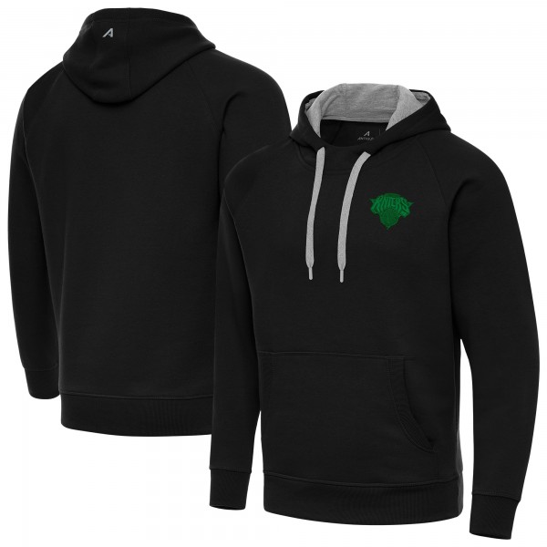 Толстовка New York Knicks Antigua St. Patricks Day Victory Raglan - Black