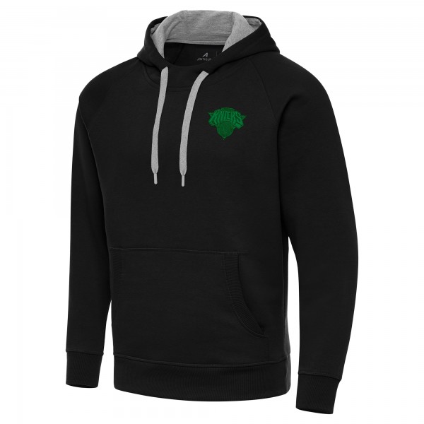 Толстовка New York Knicks Antigua St. Patricks Day Victory Raglan - Black