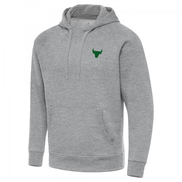 Толстовка Chicago Bulls Antigua Heather Gray St. Patricks Day Victory Raglan