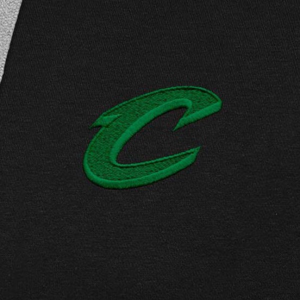 Cleveland Cavaliers Antigua Black St. Patricks Day Victory Raglan Pullover Hoodie