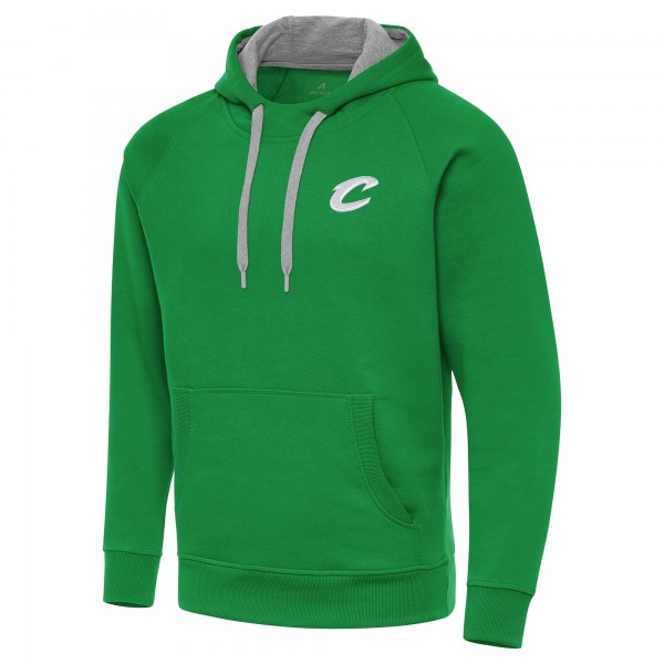 Cleveland Cavaliers Antigua Kelly Green St. Patricks Day Victory Raglan Pullover Hoodie