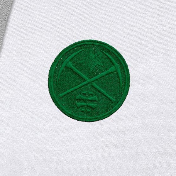 Толстовка Denver Nuggets Antigua White St. Patricks Day Victory Raglan