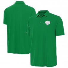 New York Knicks Antigua Kelly Green St. Patricks Day Era Polo