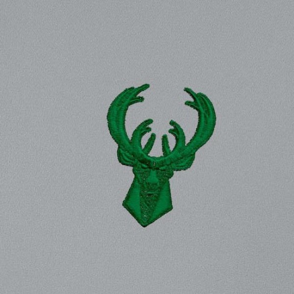 Кофта на короткой молнии Milwaukee Bucks Antigua St. Patricks Day Intent - Gray
