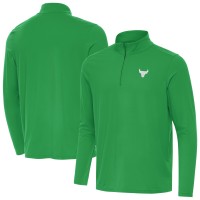 Кофта на короткой молнии Chicago Bulls Antigua Kelly Green St. Patricks Day Intent