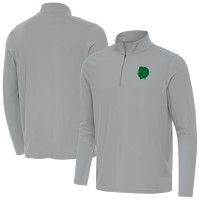 Кофта на короткой молнии Boston Celtics Antigua St. Patricks Day Intent - Gray