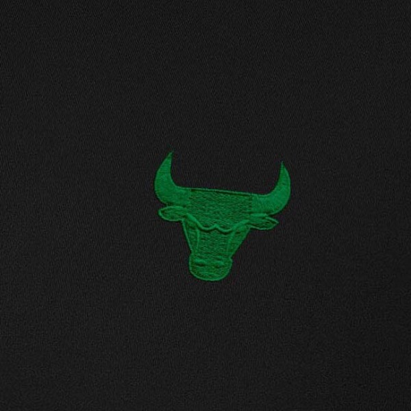 Кофта на короткой молнии Chicago Bulls Antigua Black St. Patricks Day Intent