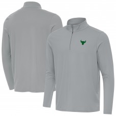 Кофта на короткой молнии Chicago Bulls Antigua Gray St. Patricks Day Intent