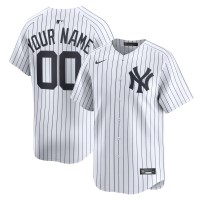 New York Yankees Nike White Home Limited Custom Jersey