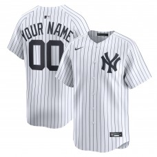 New York Yankees Nike White Home Limited Custom Jersey