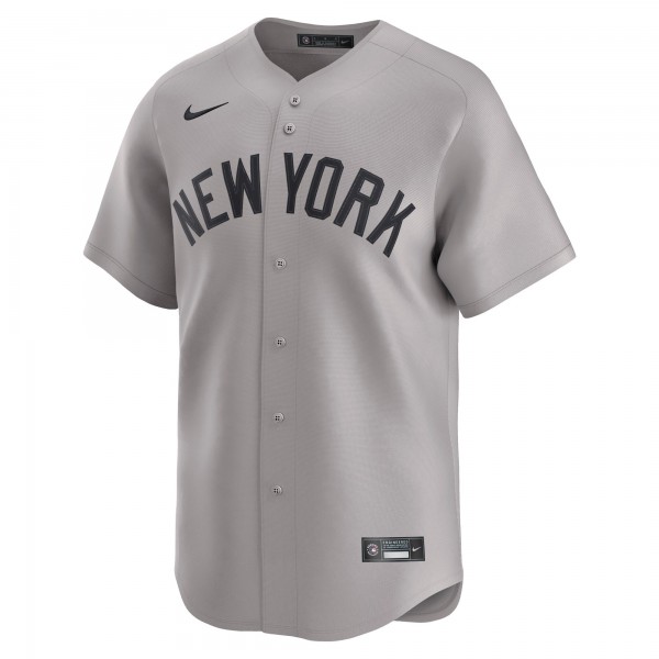 New York Yankees Nike Gray Away Limited Custom Jersey