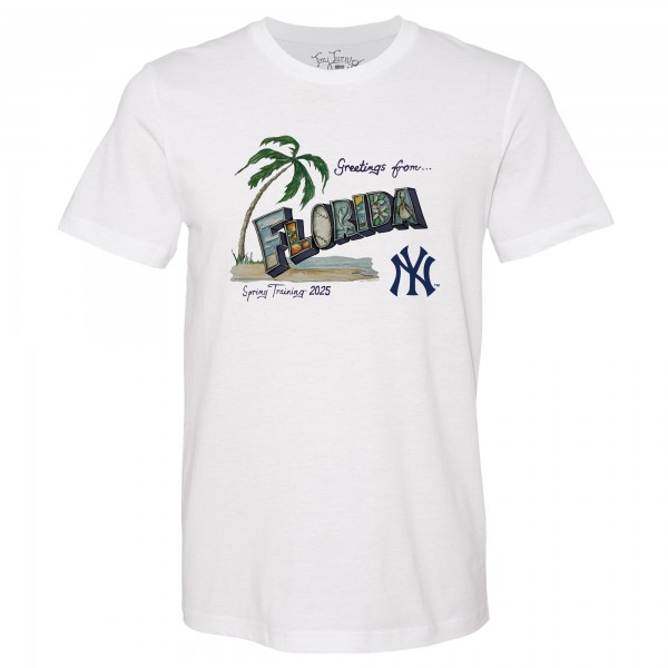 Unisex New York Yankees Tiny Turnip White Spring Training 2025 T-Shirt