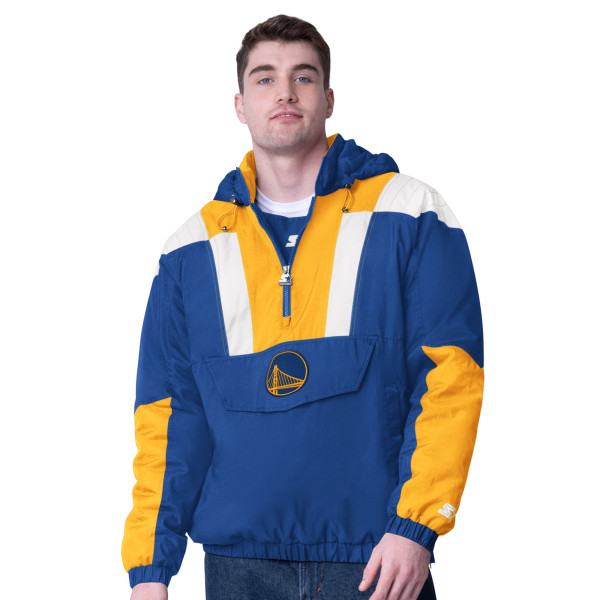 Пуловер Golden State Warriors Starter Royal Charger Half-Zip Jacket