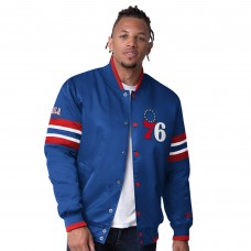 Philadelphia 76ers Starter Royal Scout I Full-Snap Varsity Jacket