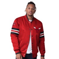 Куртка на кнопках Chicago Bulls Starter Red Scout I Varsity