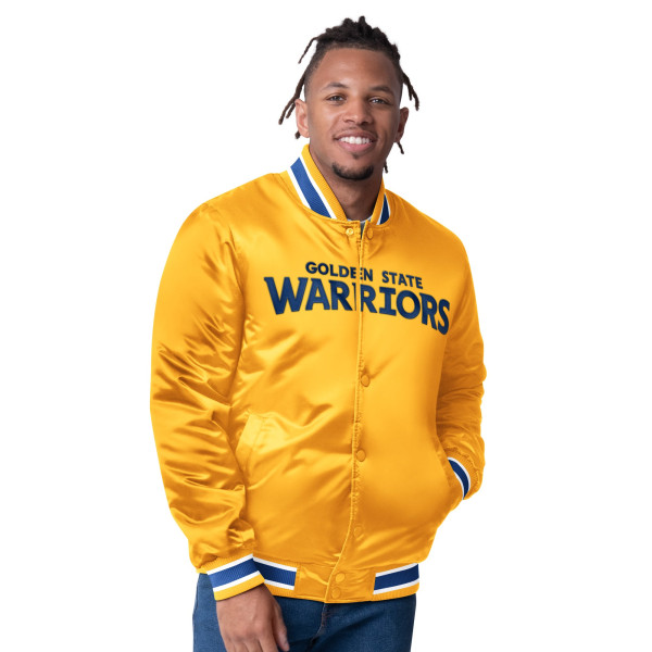 Рубашка Golden State Warriors Starter Gold Reversible Satin Varsity Jacket