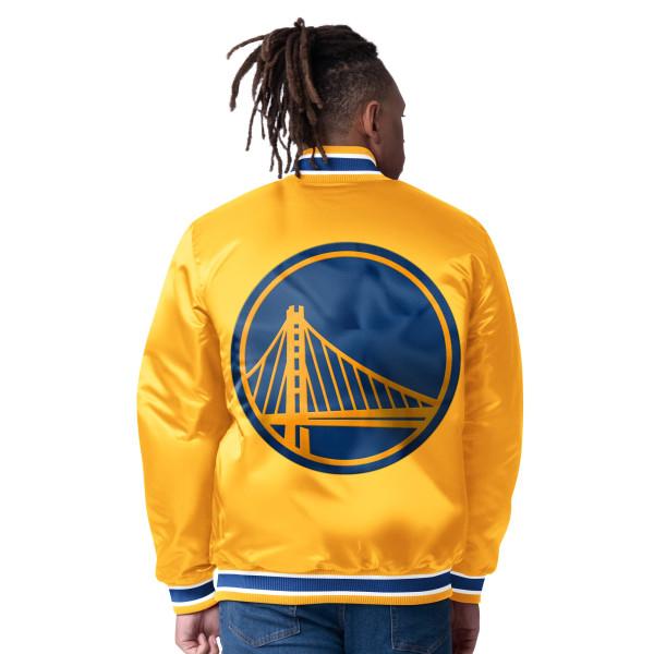 Рубашка Golden State Warriors Starter Gold Reversible Satin Varsity Jacket