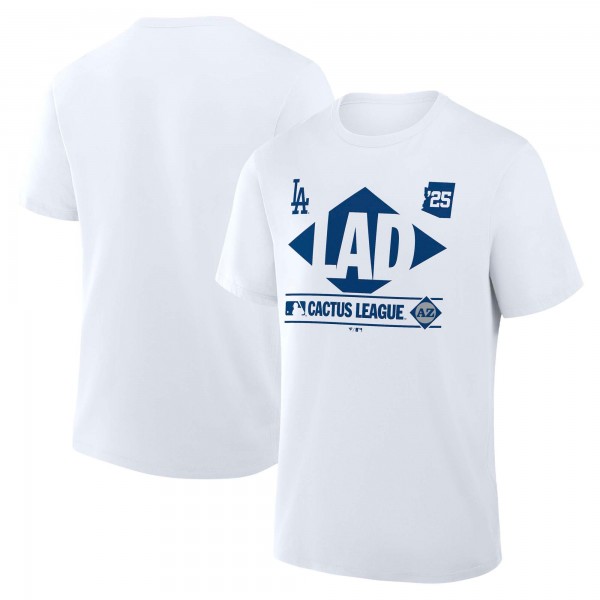 Los Angeles Dodgers Fanatics White 2025 Spring Training Cactus League True Icon T-Shirt