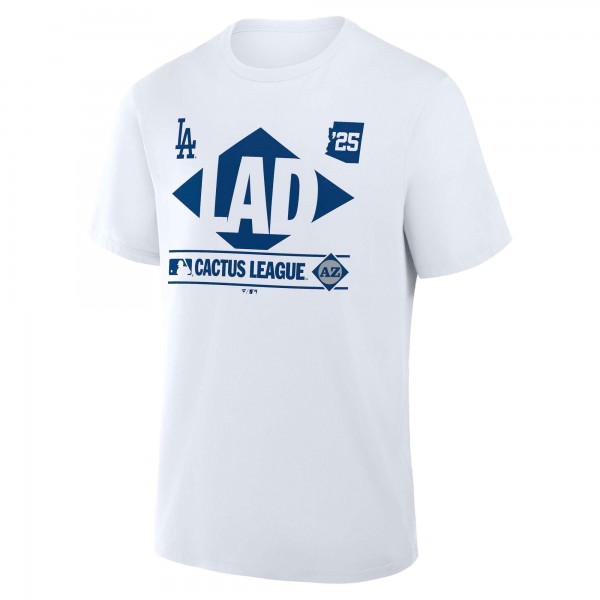 Los Angeles Dodgers Fanatics White 2025 Spring Training Cactus League True Icon T-Shirt