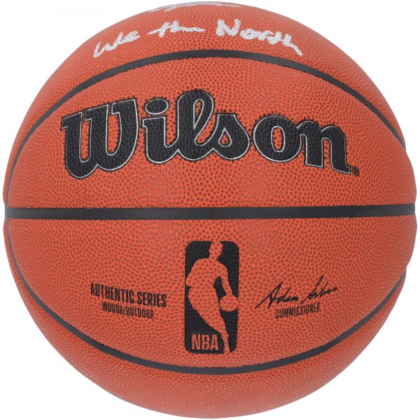 Gradey Dick Toronto Raptors Autographed Fanatics Authentic Wilson Authentic Series Indoor/Outdoor Basketball with We the North Inscription