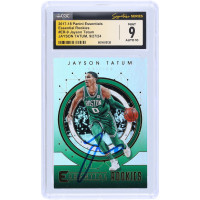Jayson Tatum Boston Celtics Autographed 2017-18 Panini Essentials Essential Rookies #ER-9 CGC Fanatics Witnessed Authenticated 9/10 Rookie Card