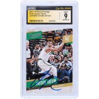 Jayson Tatum Boston Celtics Autographed 2017-18 Panini Prestige #153 CGC Fanatics Witnessed Authenticated 9/10 Rookie Card