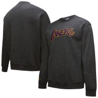 Кофта Los Angeles Lakers Mitchell & Ness Black Out Collection Snow Washed Vintage Logo - Black