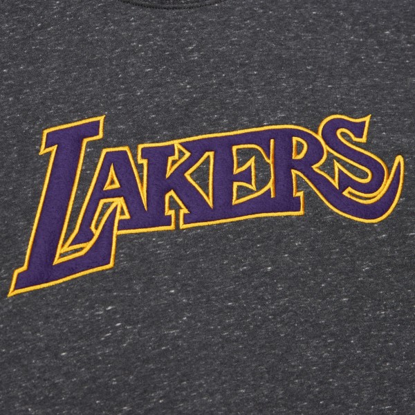 Кофта Los Angeles Lakers Mitchell & Ness Black Out Collection Snow Washed Vintage Logo - Black